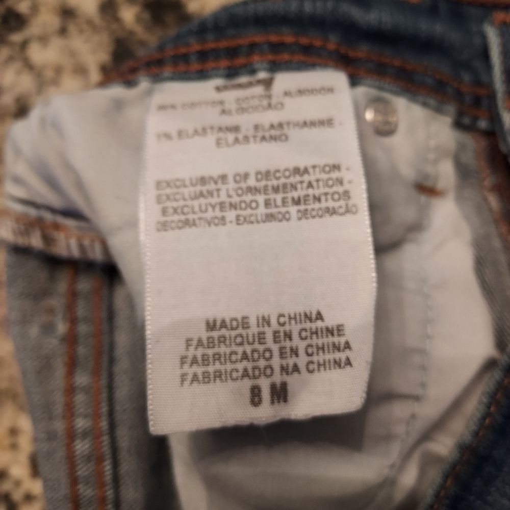 Vintage Levi's 505 Straight Leg Jeans 8M. - Picture 7 of 12